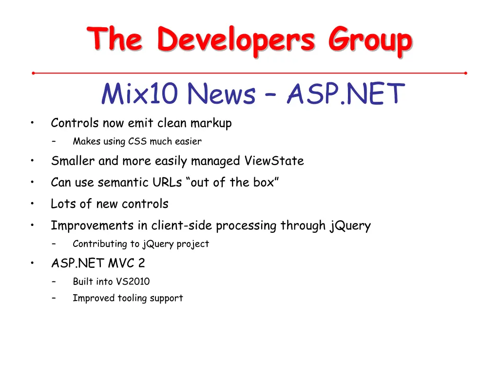 the developers group 5