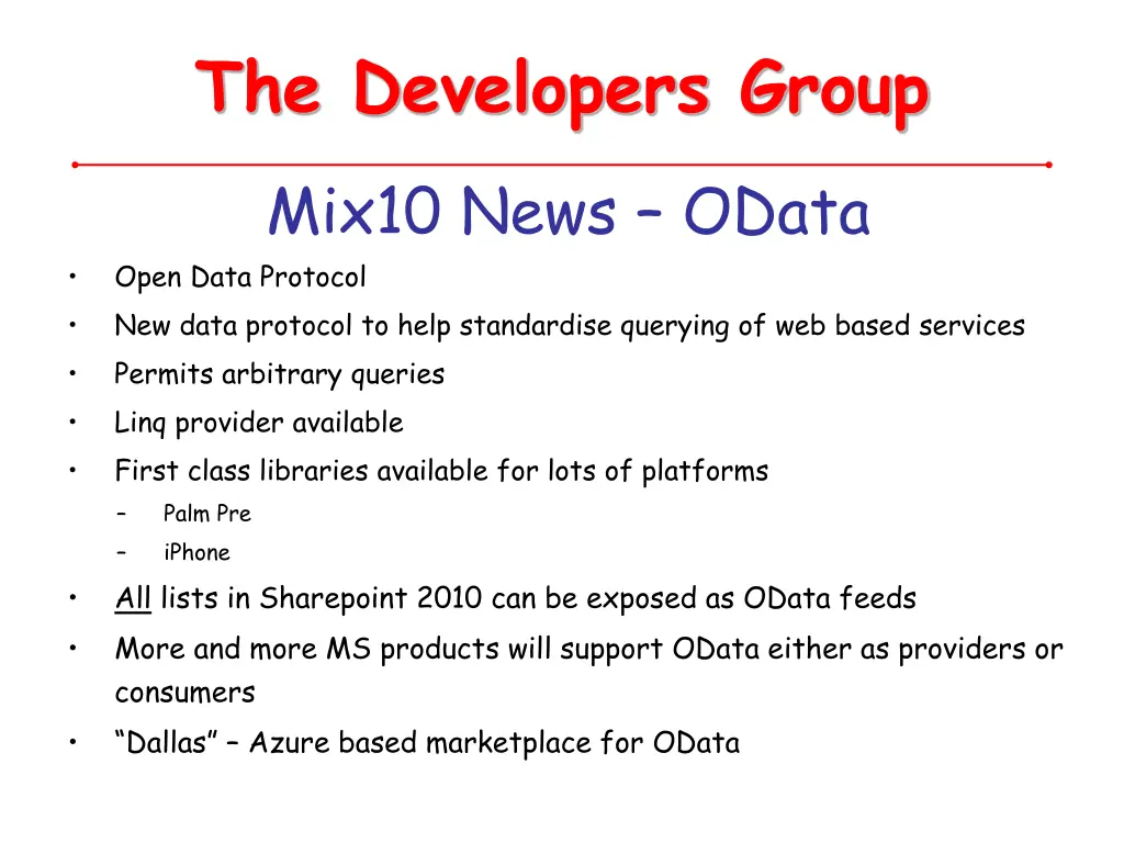 the developers group 7