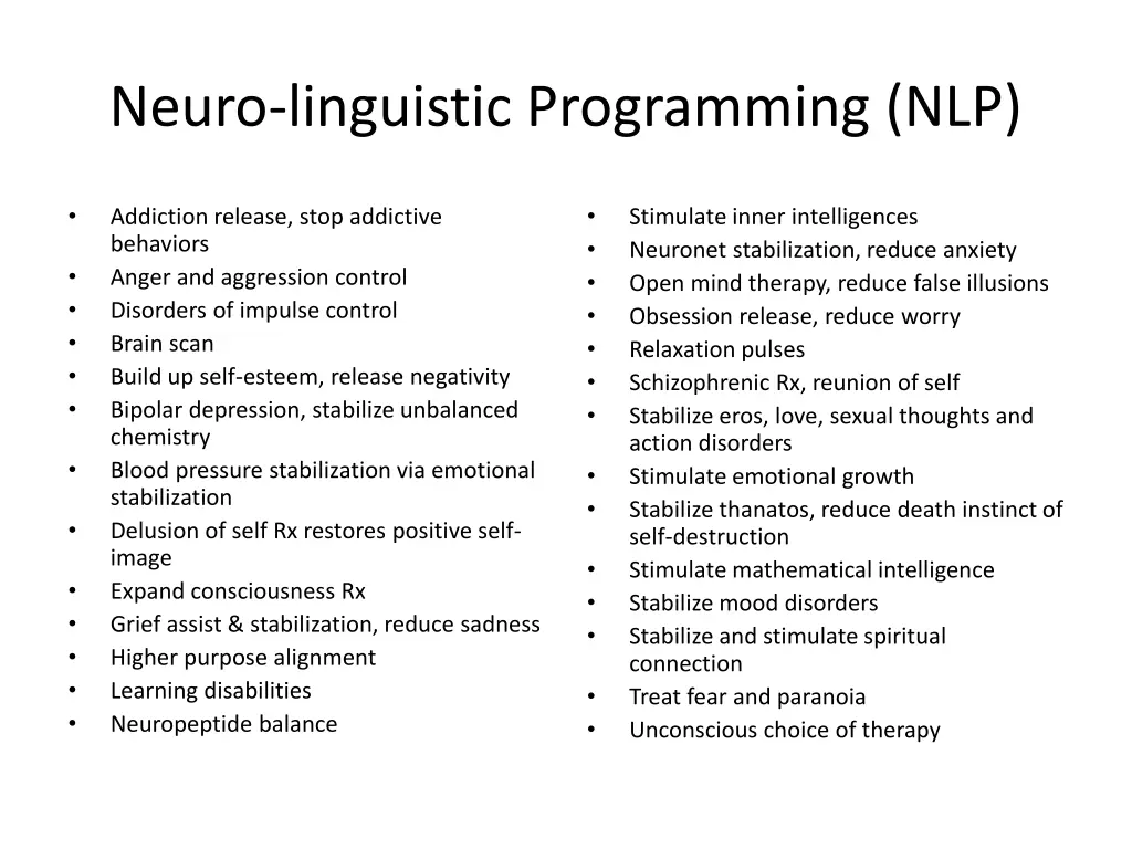 neuro linguistic programming nlp