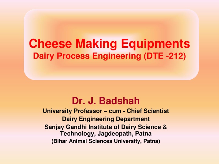 cheese making equipments dairy process