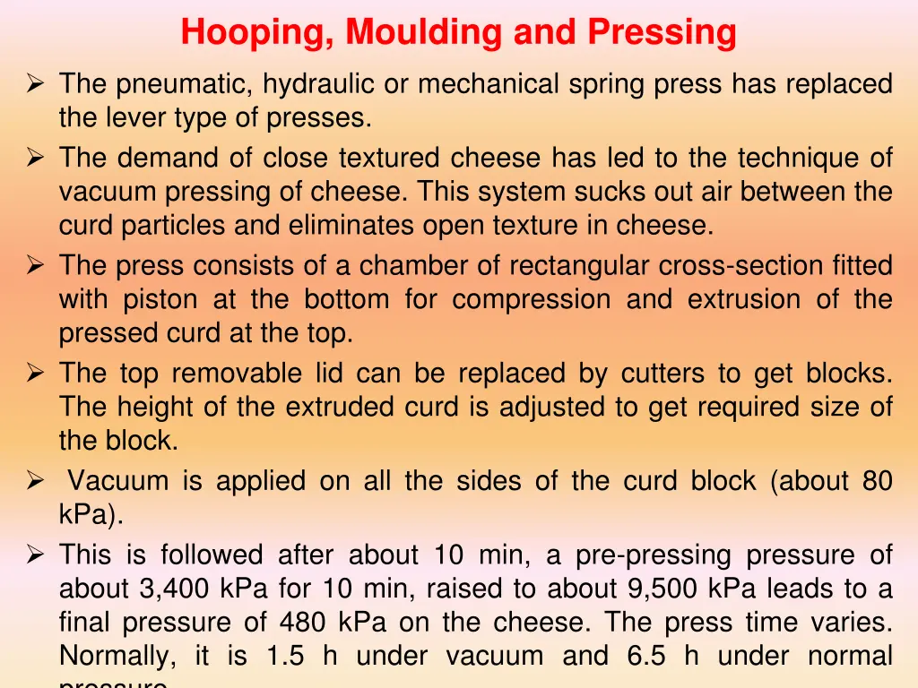hooping moulding and pressing