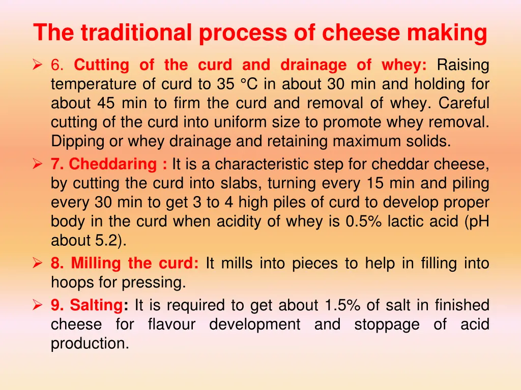 the traditional process of cheese making 1