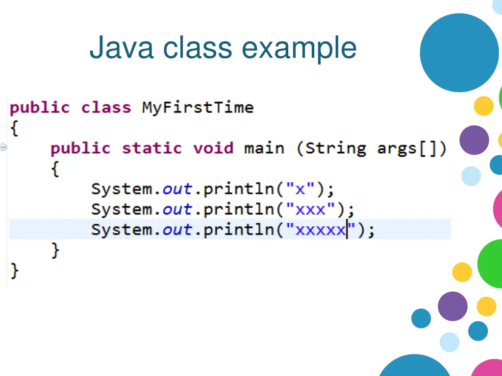 java class example
