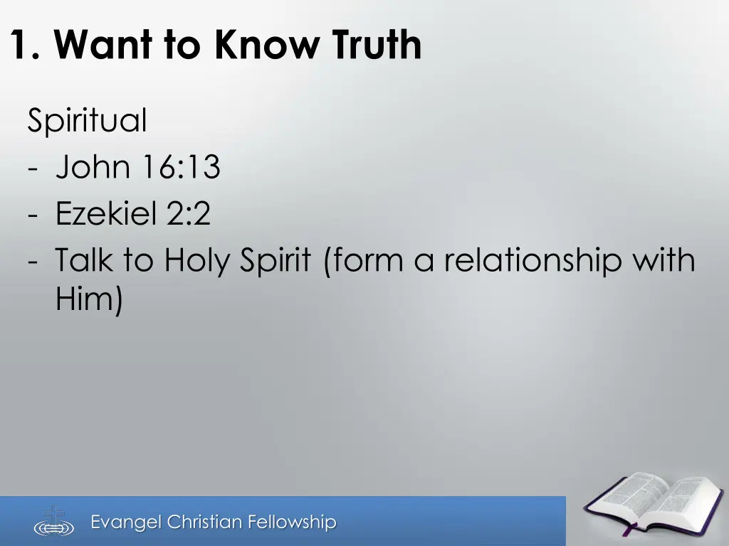 1 want to know truth 1