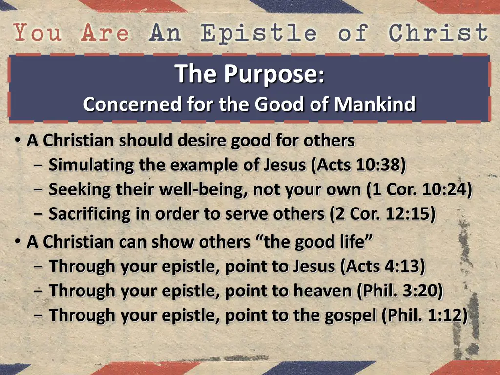 the purpose