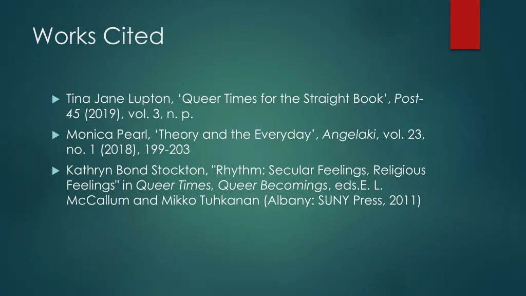 works cited