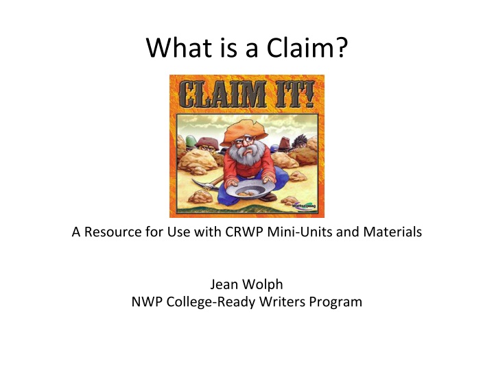 what is a claim