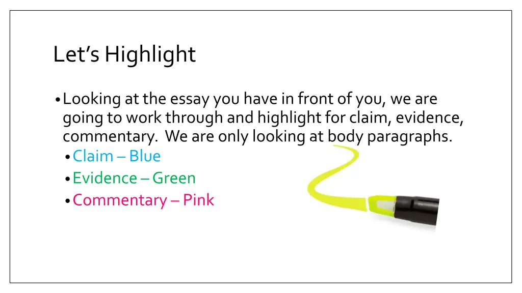 let s highlight