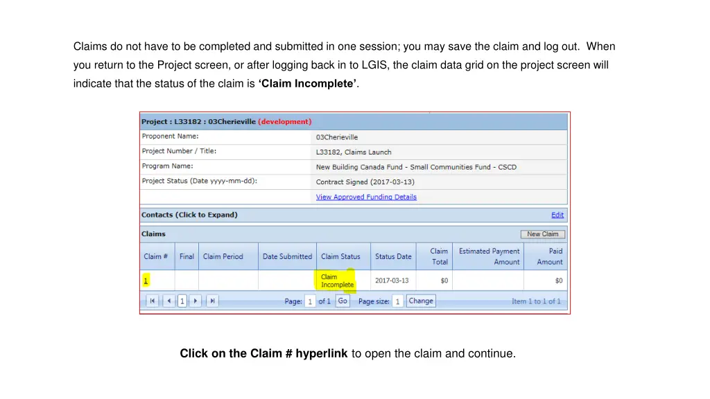 claims do not have to be completed and submitted