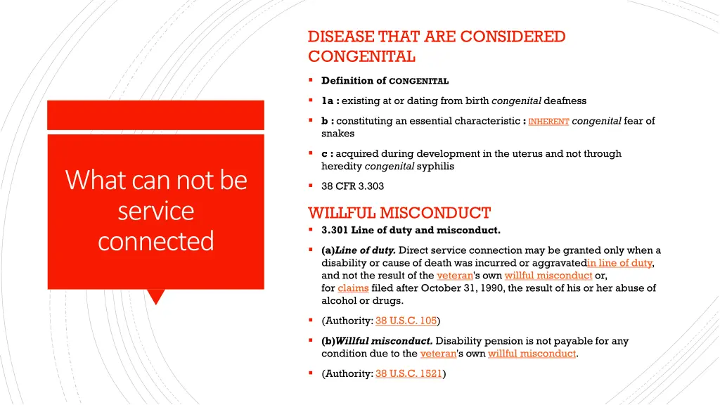 disease that are considered congenital