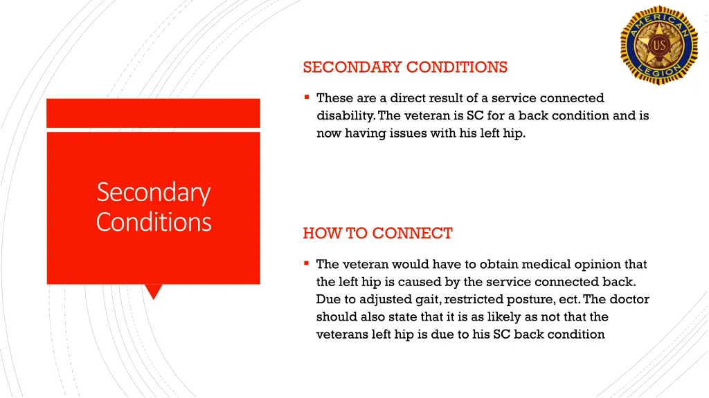 secondary conditions