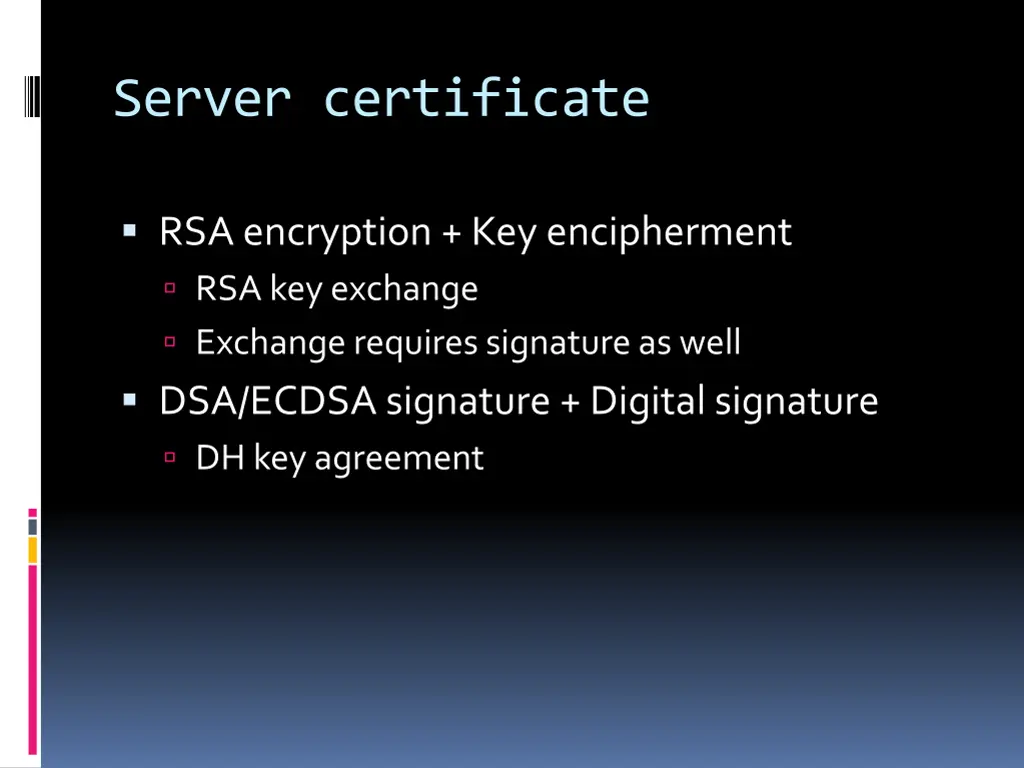 server certificate 1