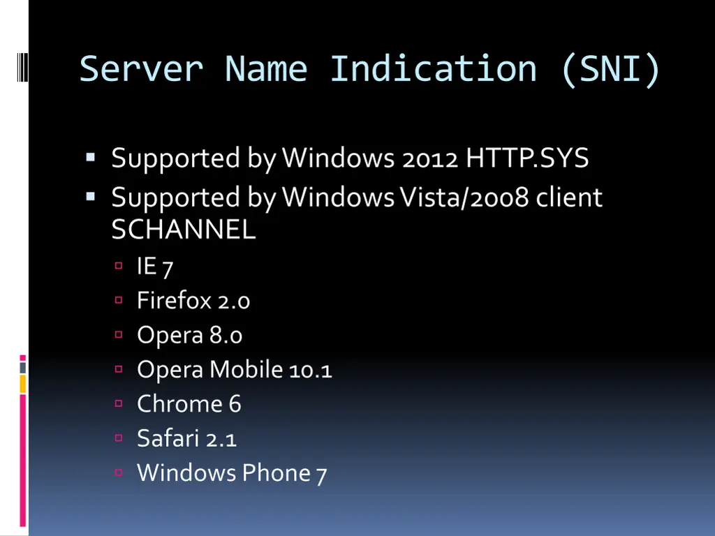 server name indication sni