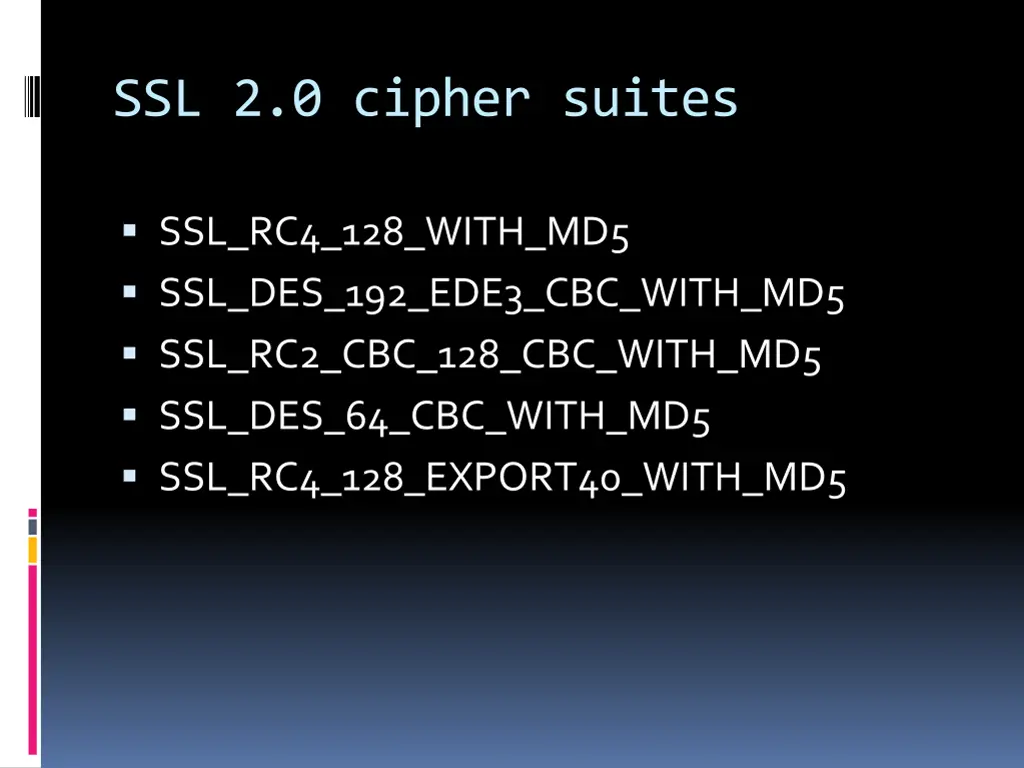 ssl 2 0 cipher suites