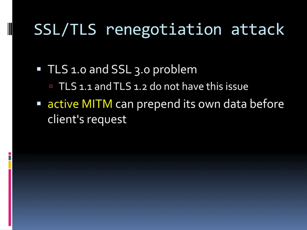 ssl tls renegotiation attack
