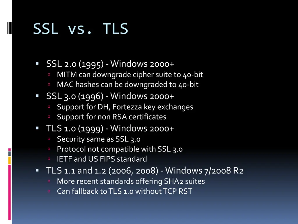 ssl vs tls
