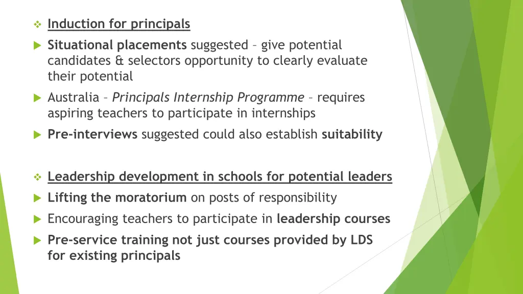 induction for principals