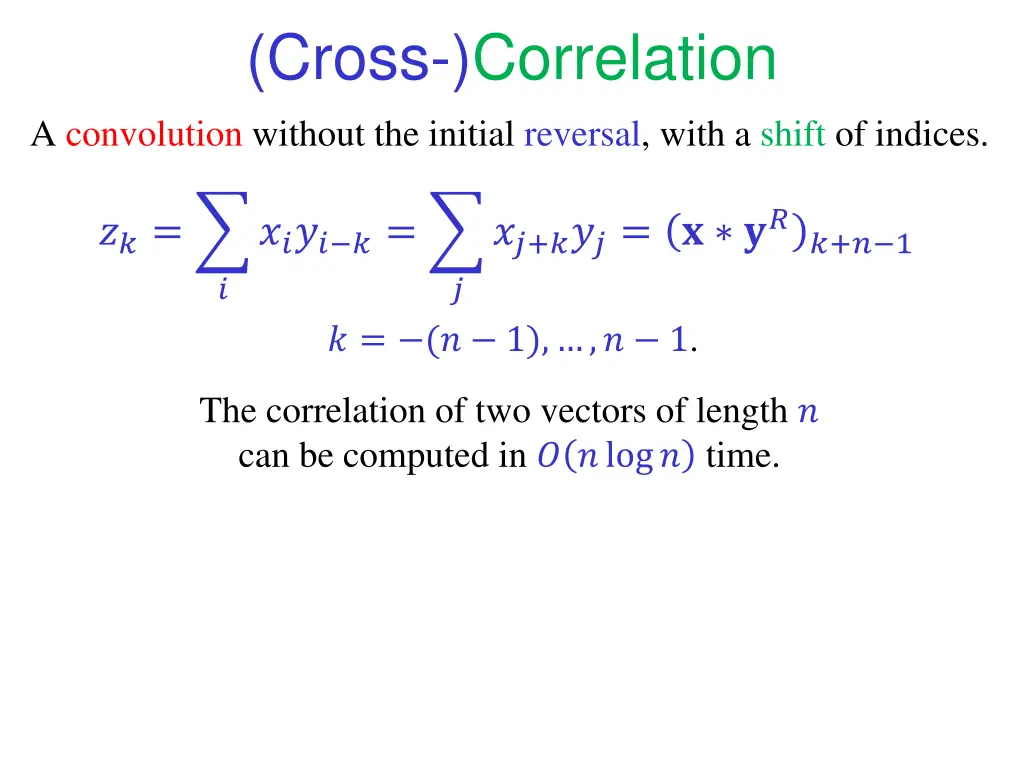 cross correlation 1