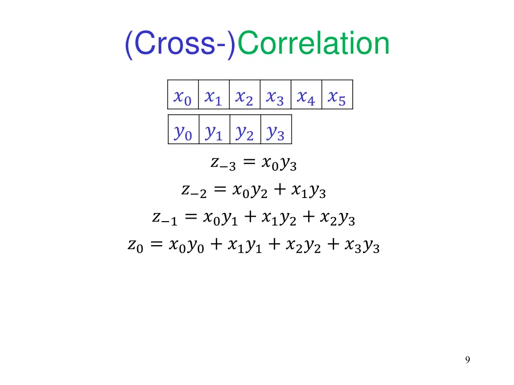 cross correlation 4