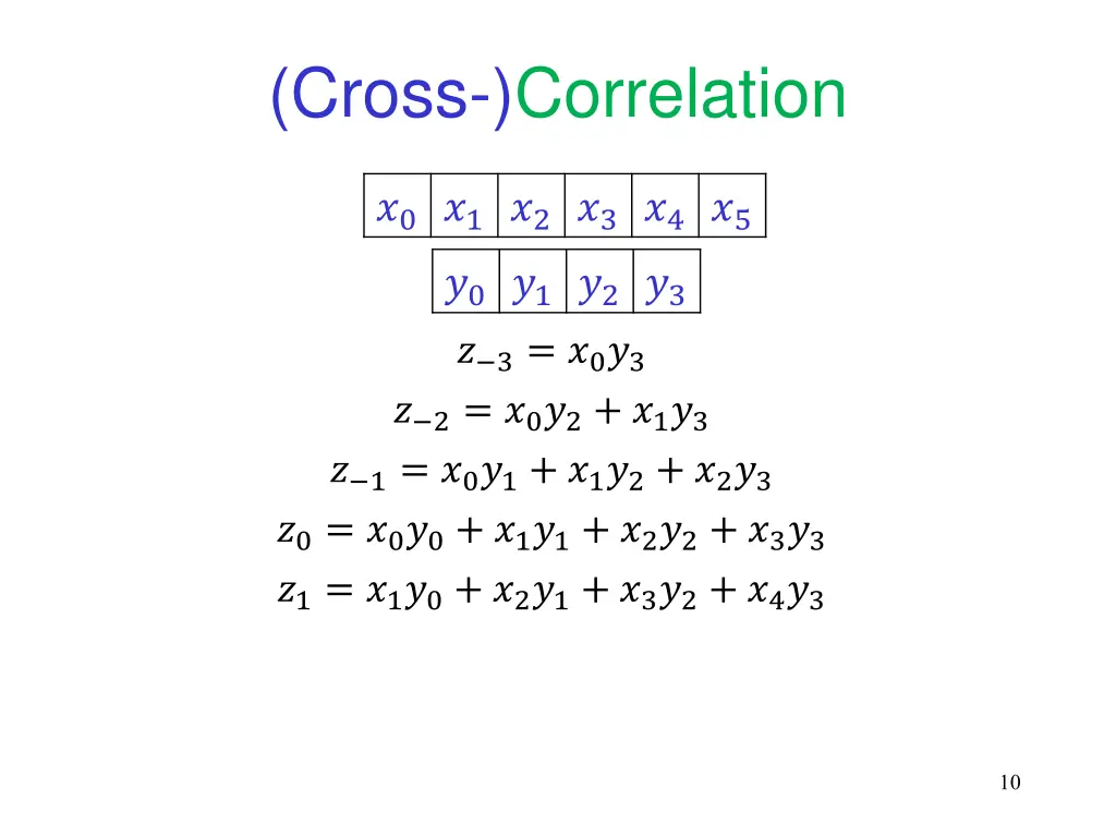 cross correlation 5