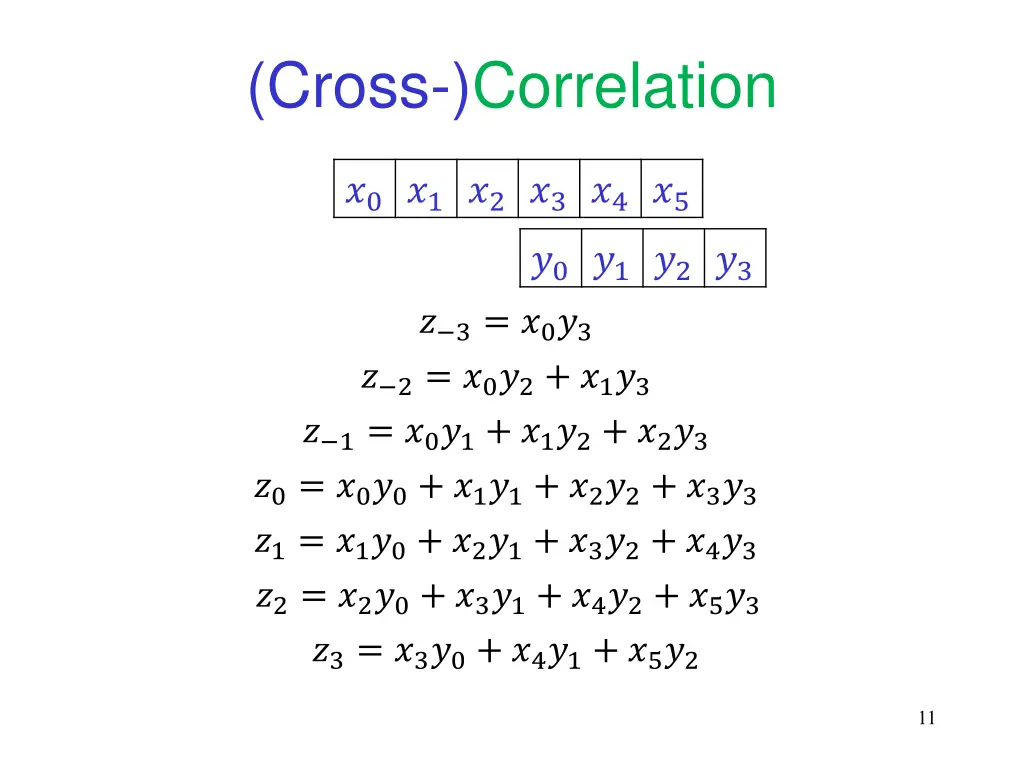 cross correlation 6