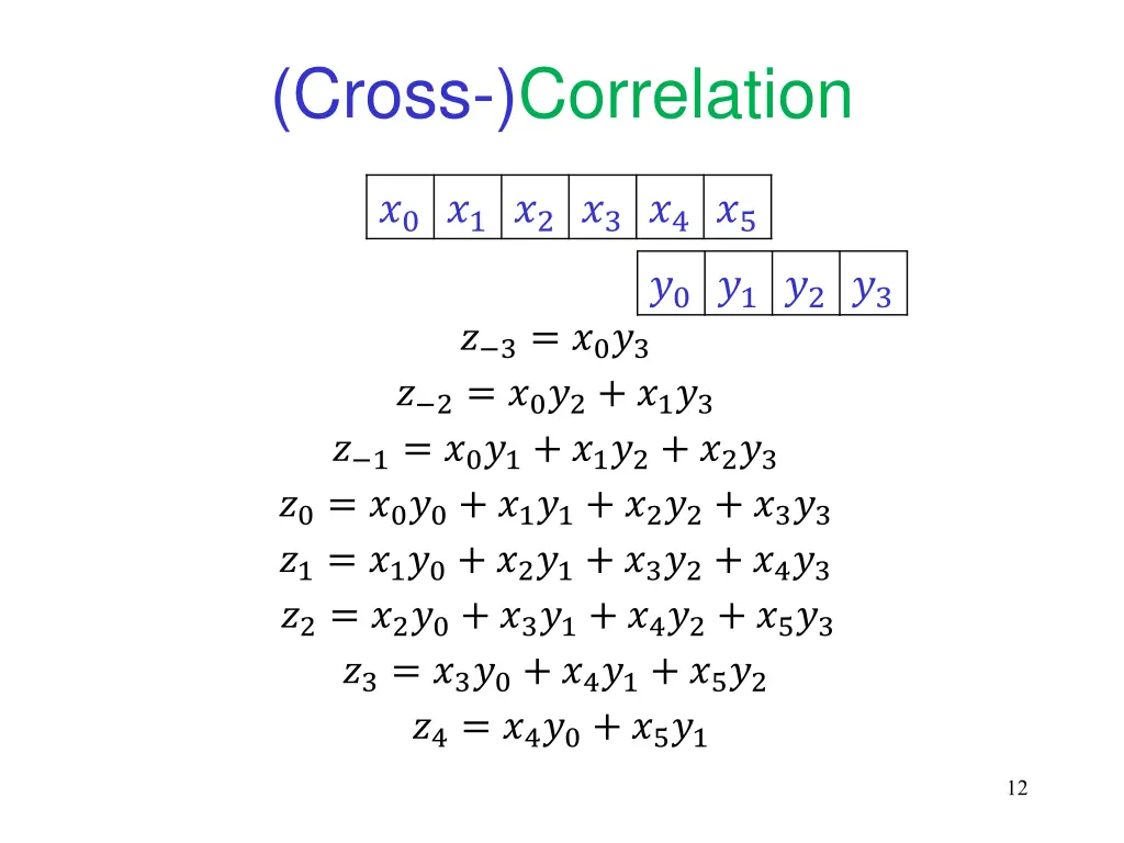cross correlation 7