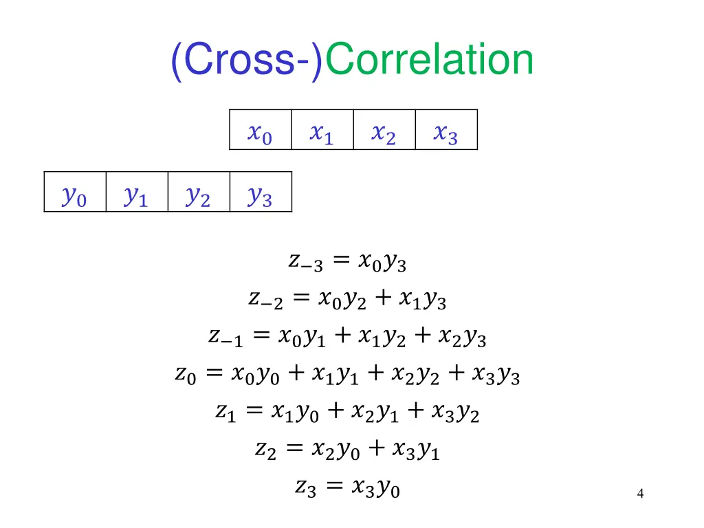 cross correlation