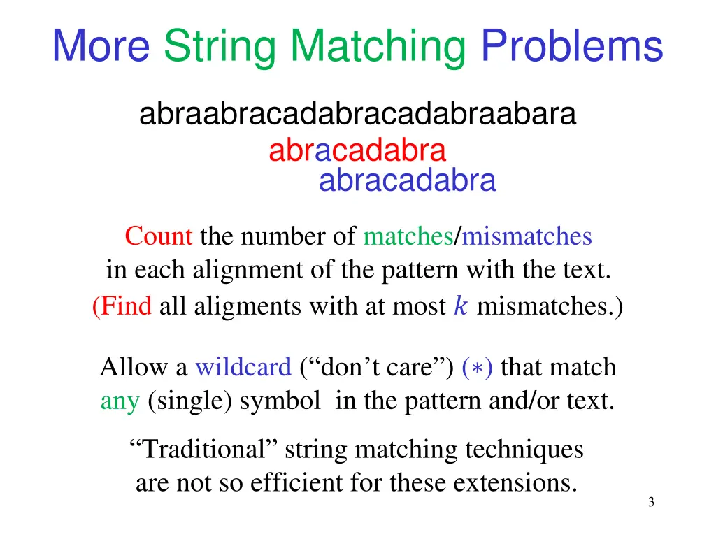 more string matching problems