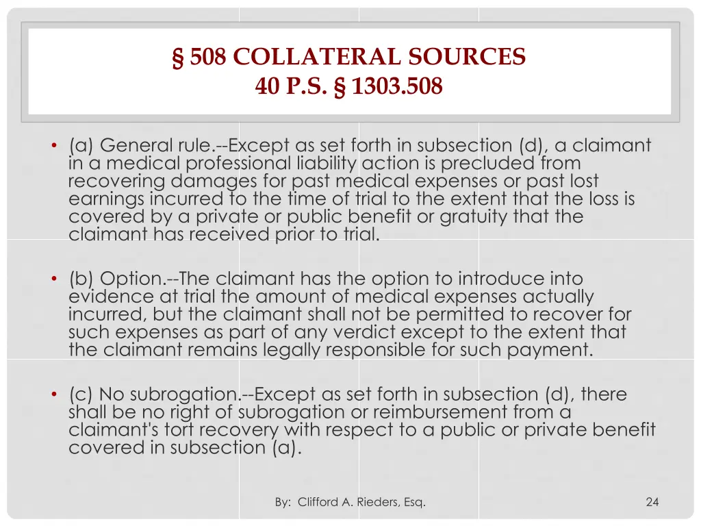 508 collateral sources 40 p s 1303 508