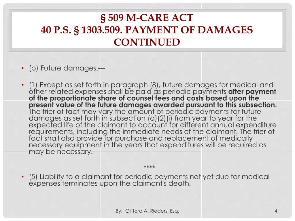509 m care act 1