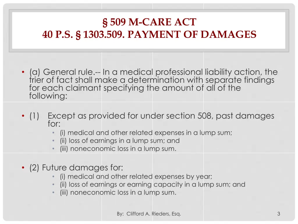 509 m care act