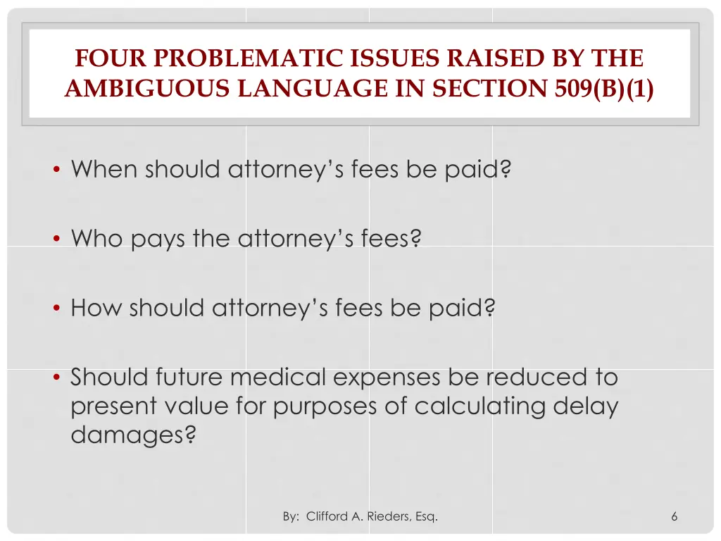 four problematic issues raised by the ambiguous