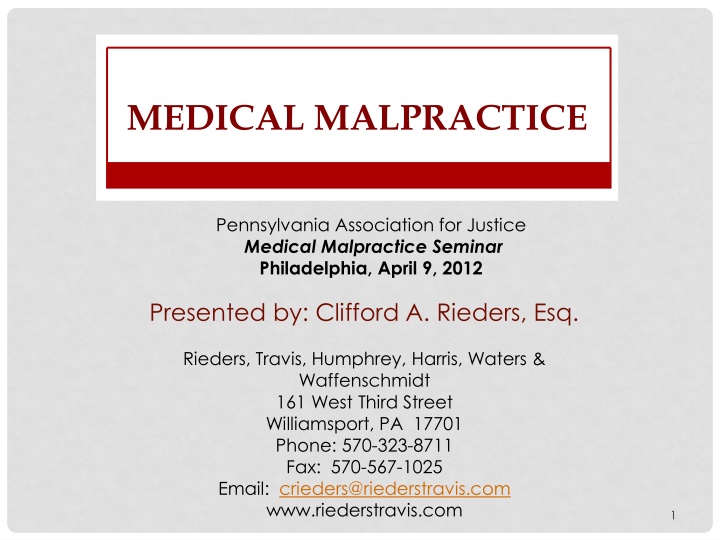 medical malpractice