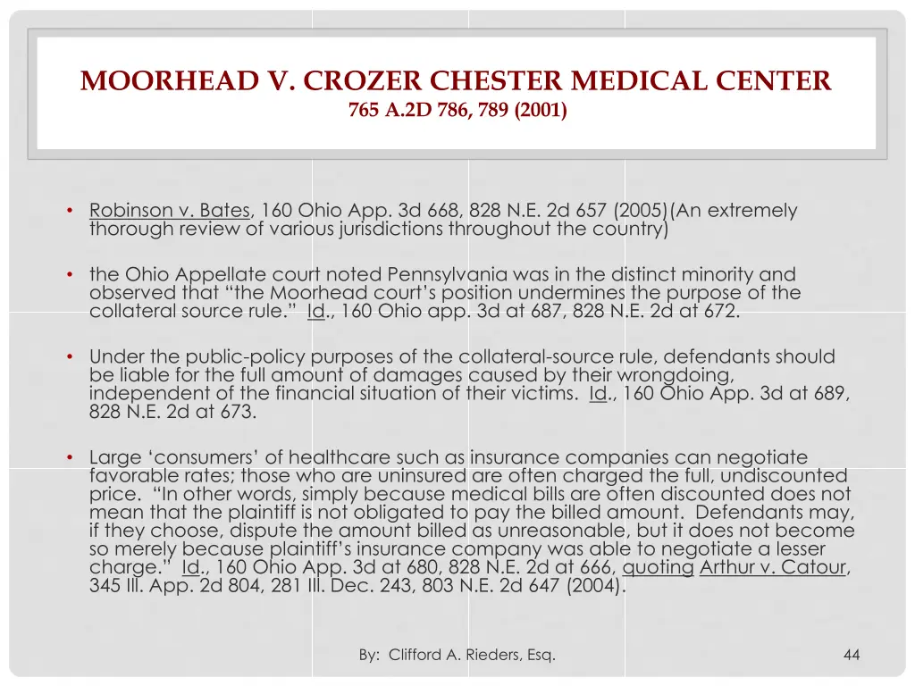 moorhead v crozer chester medical center 6