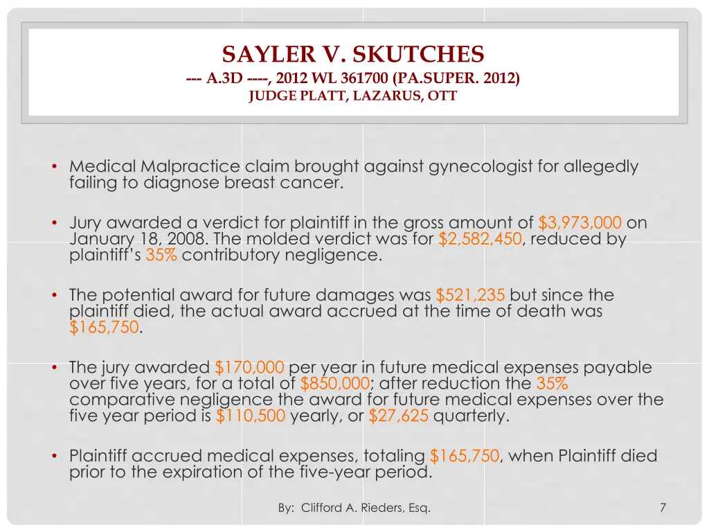 sayler v skutches a 3d 2012 wl 361700 pa super