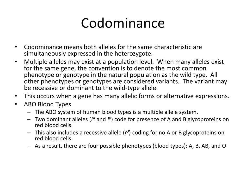 codominance
