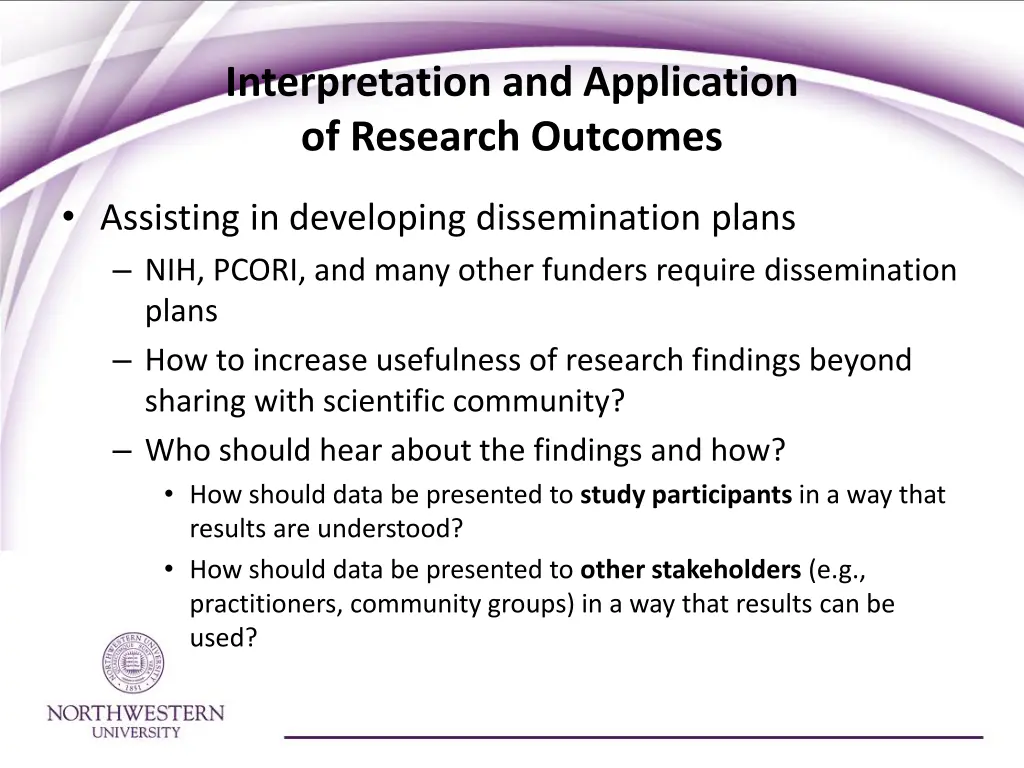 interpretation and application of research 2