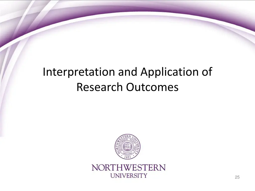interpretation and application of research