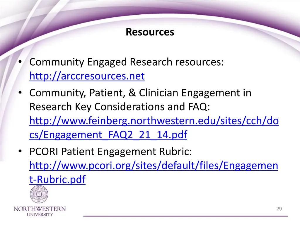 resources