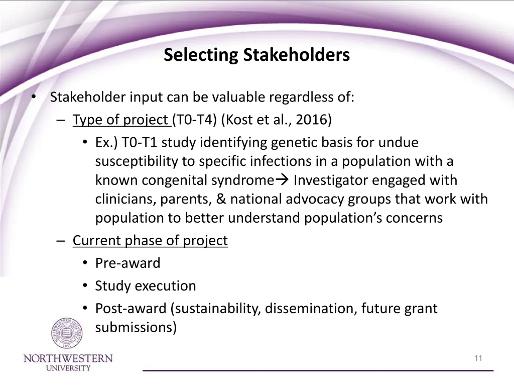 selecting stakeholders 1