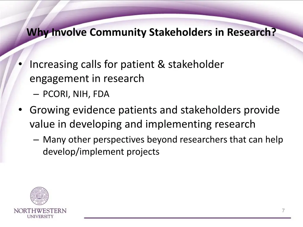 why involve community stakeholders in research