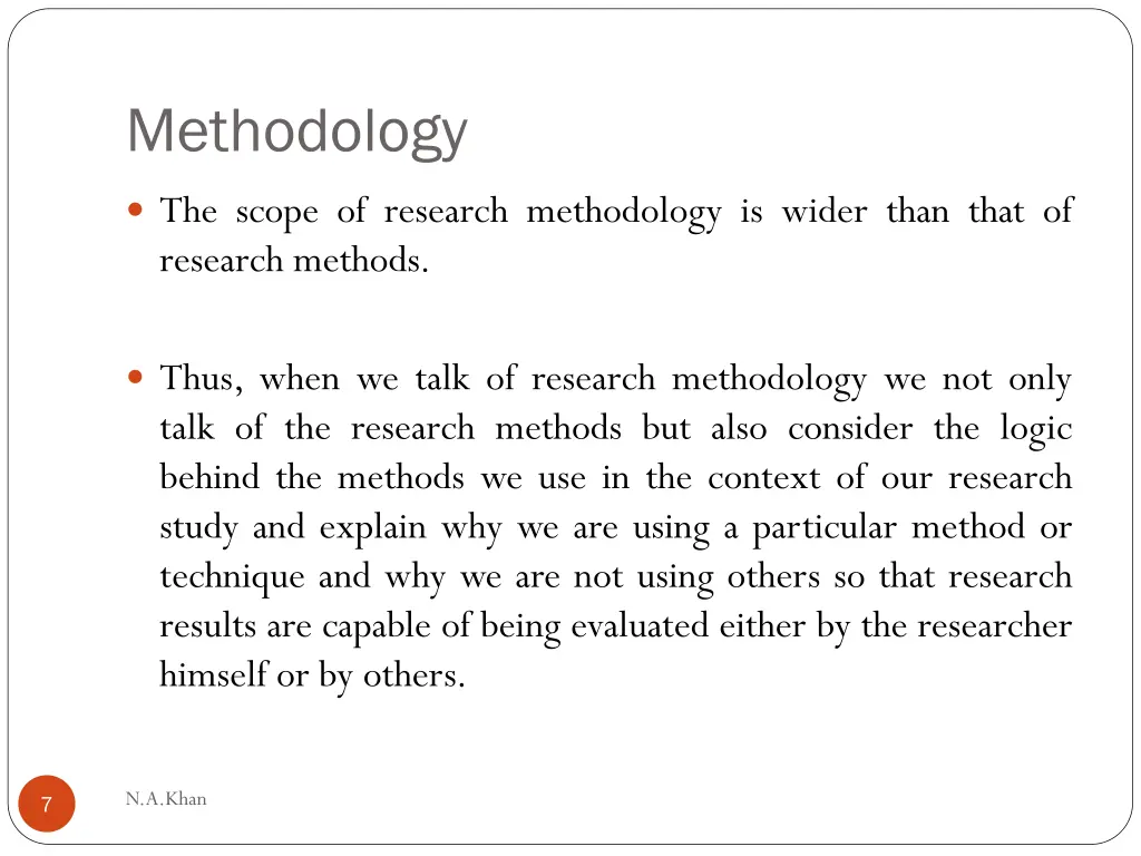 methodology