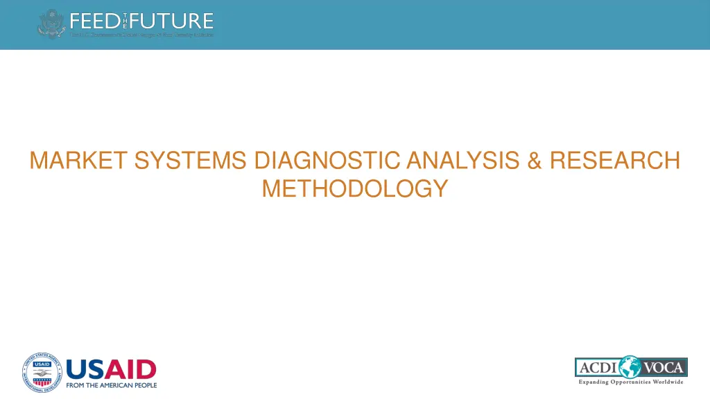 market systems diagnostic analysis research