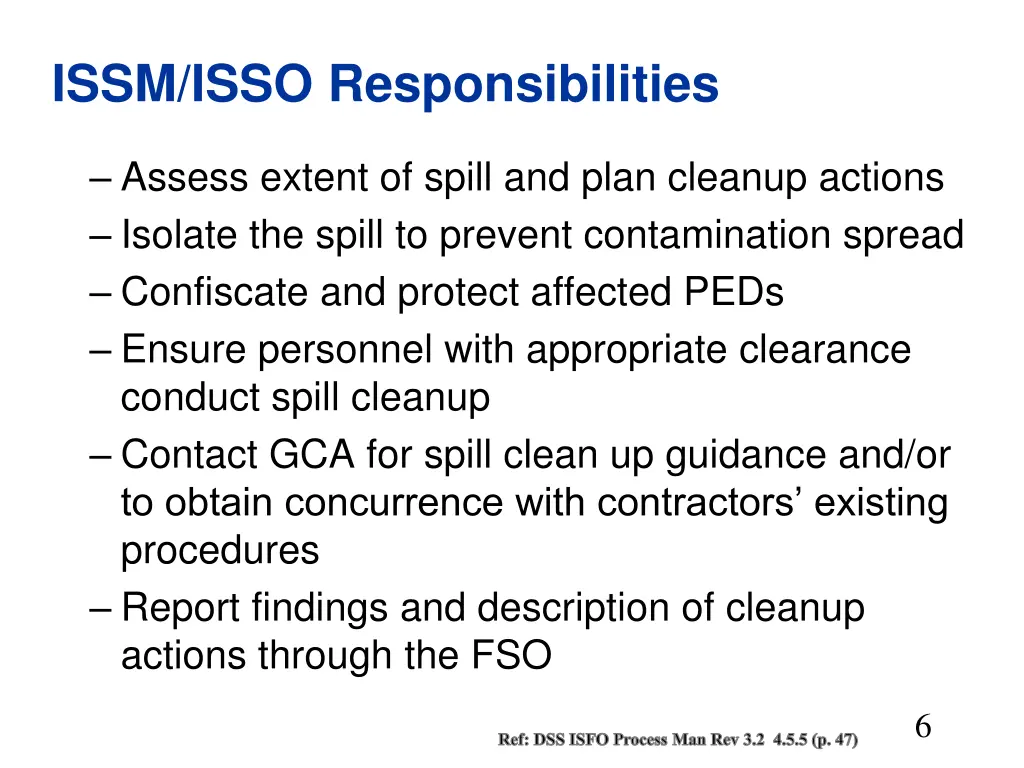 issm isso responsibilities