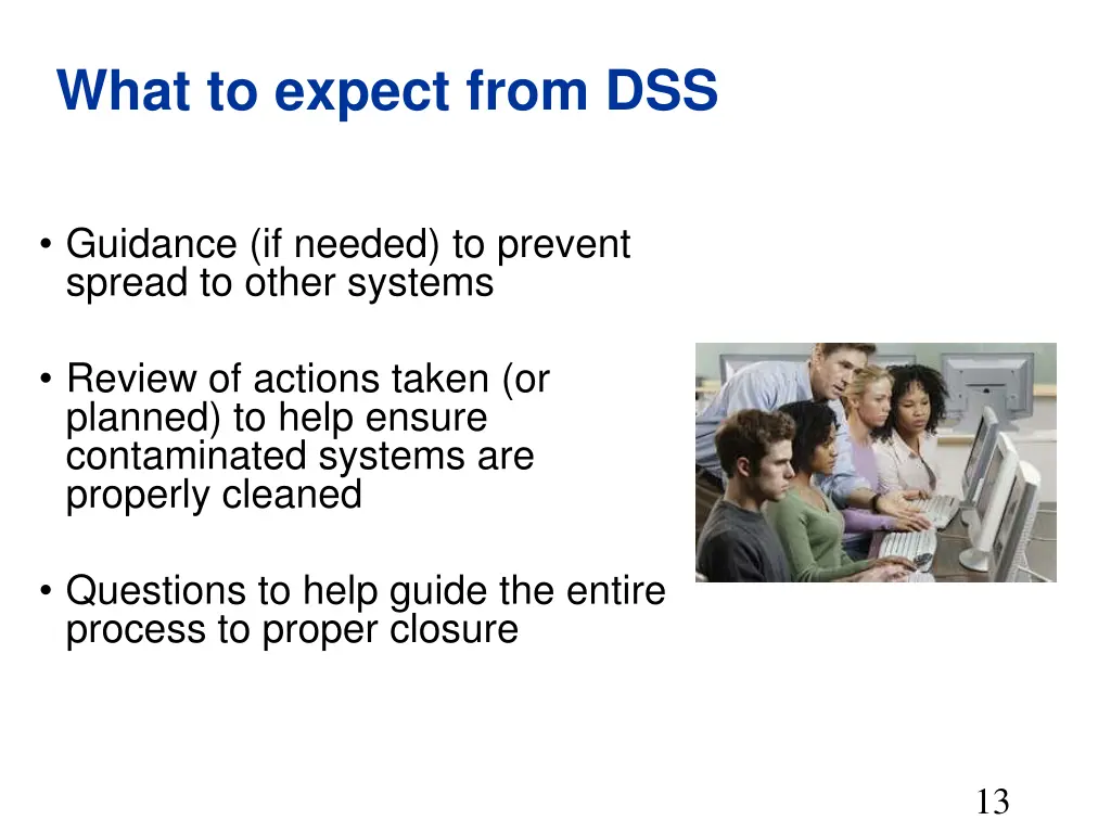 what to expect from dss