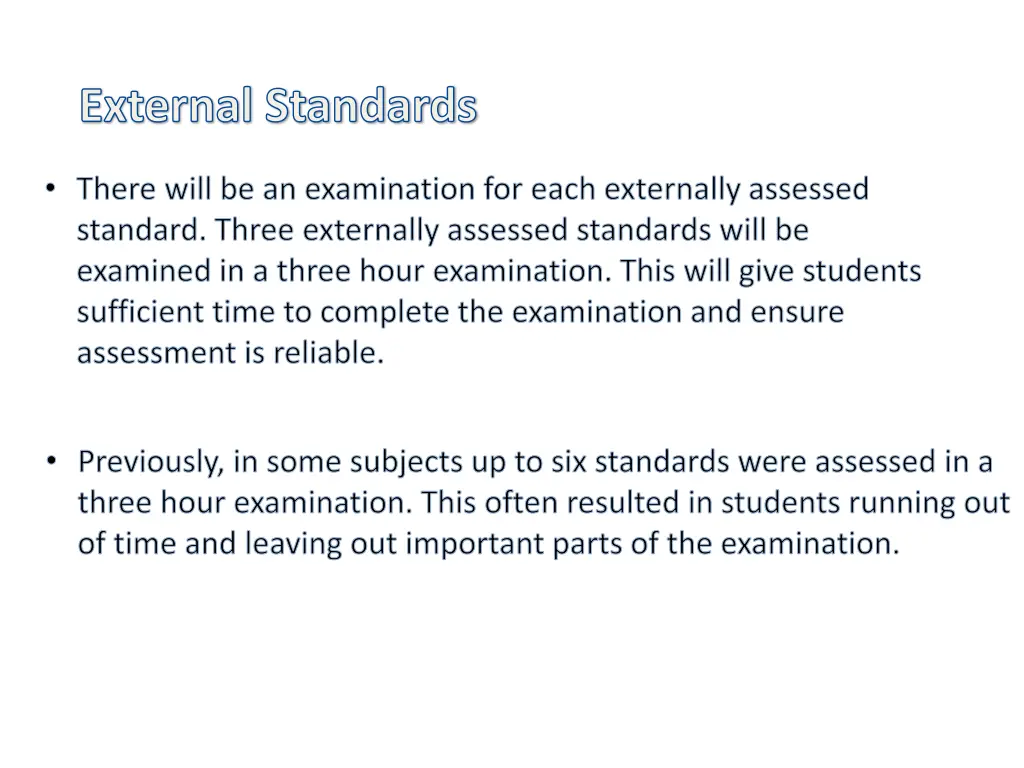 external standards