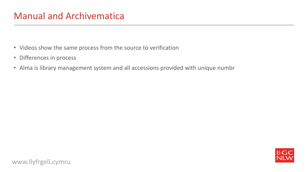 manual and archivematica