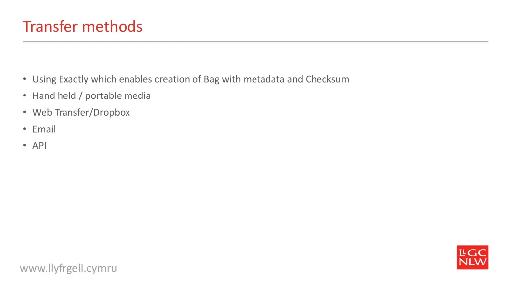transfer methods