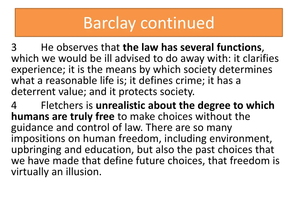barclay continued