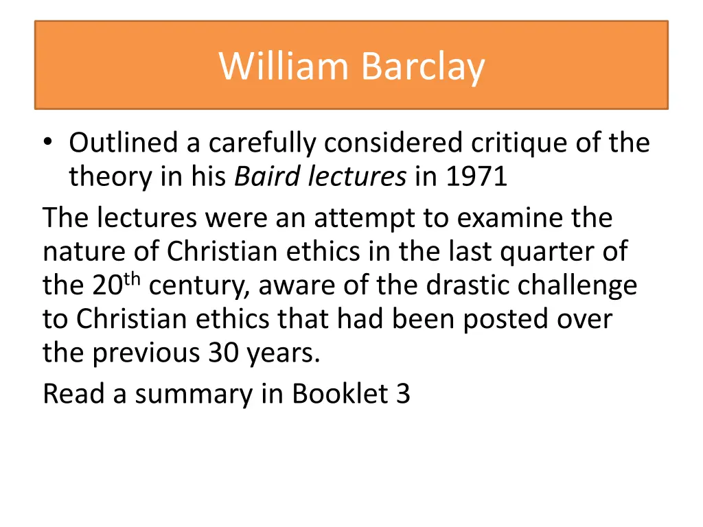 william barclay